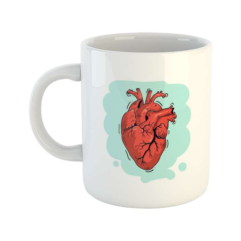 ماگ طرح کارتونی مدل قلب H2