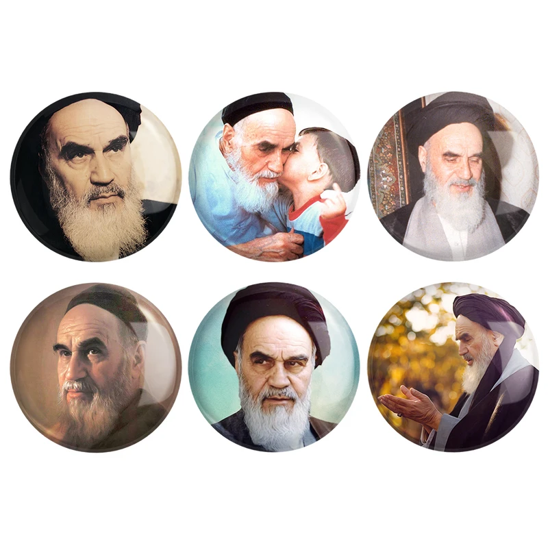 مگنت خندالو طرح امام خمینی کد 134B مجموعه 6 عددی