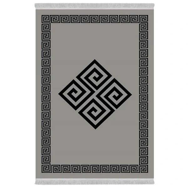 فرش پارچه‌ای دفه مدل فرشینه طرح مدرن کد 1131