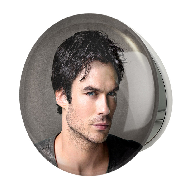 آینه جیبی خندالو طرح دیمون سالواتوره خاطرات یک خون آشام The Vampire Diaries مدل تاشو کد 23669 