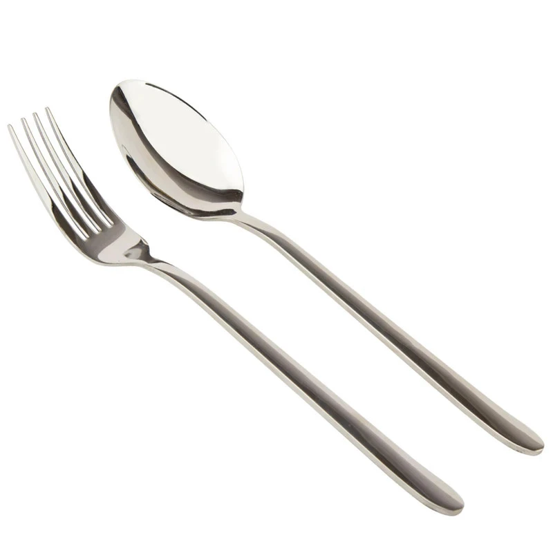 سرویس قاشق و چنگال 12 پارچه 6 نفره مدل آیینه ای کد 01