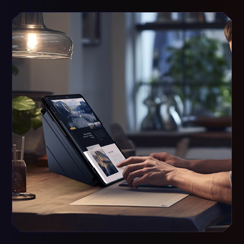 کیف کلاسوری نیلکین مدل Bumper Pro Multi-angle folding style مناسب برای تبلت سامسونگ Galaxy Tab S10 FE Plus