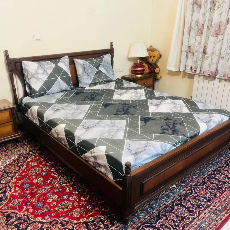 سرویس روتختی مدل کشدار طرح بونسا کد 180 دو نفره 3 تکه