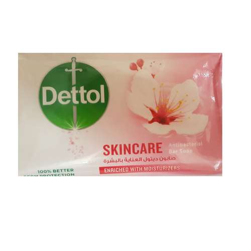 صابون ضد باکتری دتول مدل skincare وزن 165 گرم بسته 4 عددی