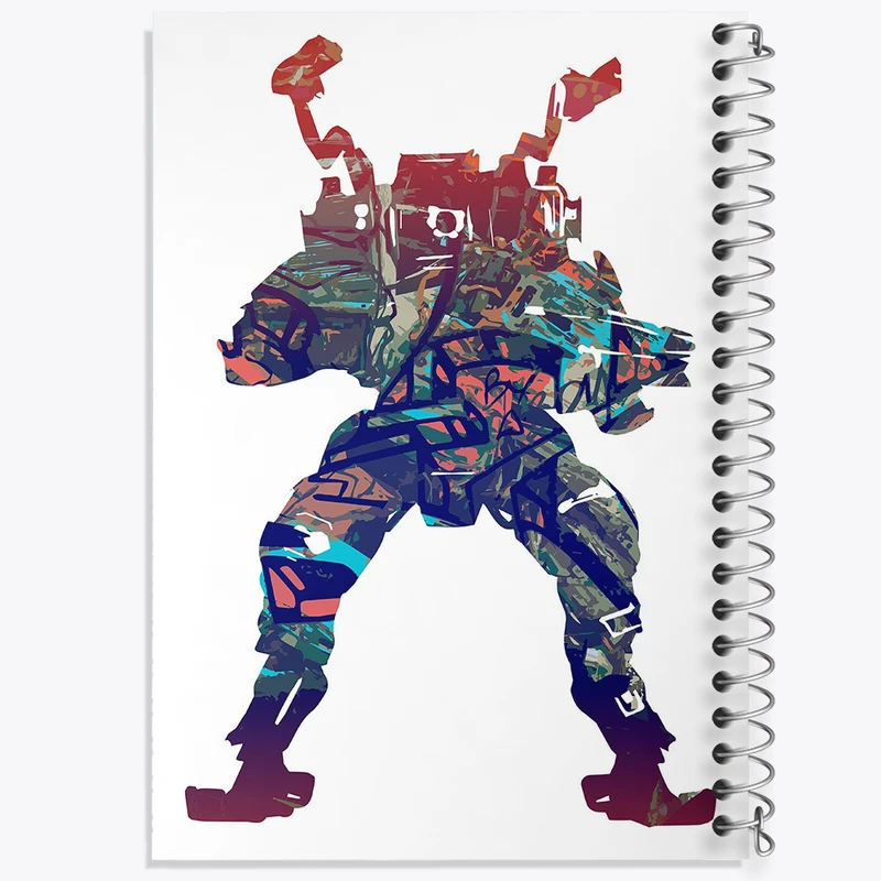 دفتر نقاشی 50 برگ خندالو طرح بازی تایتان فال (Titanfall) کد 32612