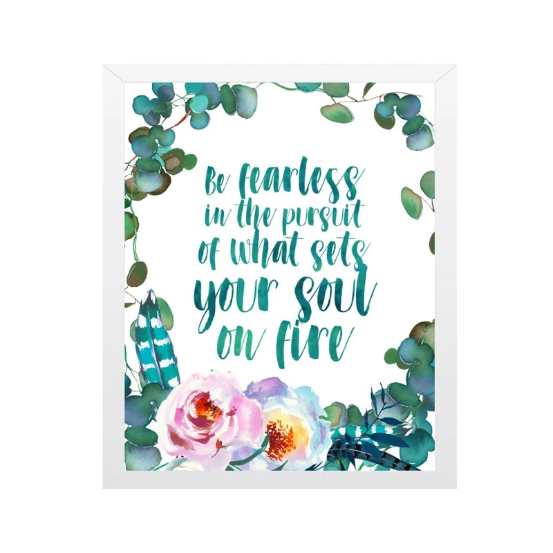 تابلو مدل بی باک باشید چاپ انگیزشی