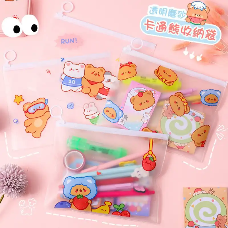 پوشه مدل زیپ دار طرح خرس مجموعه 4 عددی