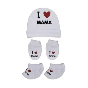 ست کلاه و پاپوش و دستکش نوزادی کد 990701