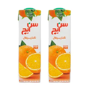 آبمیوه پرتقال سن ایچ _1 لیتر بسته 2 عددی
