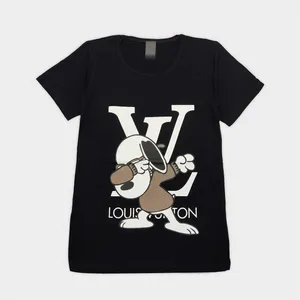 تی شرت آستین کوتاه زنانه مدل 71542 رنگ مشکی