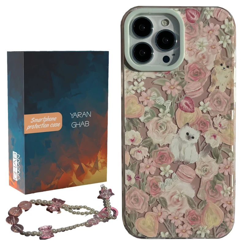 کاور قاب یاران مدل پیشی مناسب برای گوشی موبایل اپل iPhone 16 Pro Max به همراه بنداویز