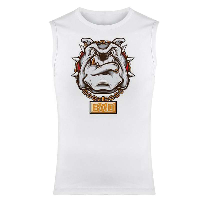 تاپ مردانه مدل BAD کد 177 رنگ سفید