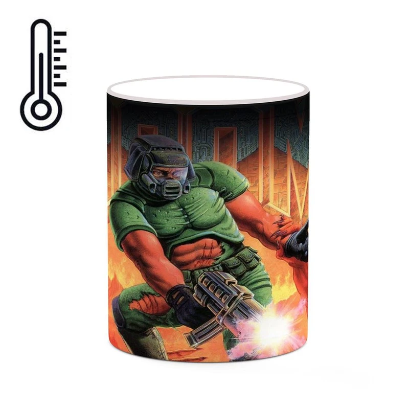 ماگ حرارتی کاکتی مدل بازی دووم Doom کد mgh28231