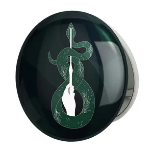 آینه جیبی خندالو طرح هری پاتر خانه اسلیترین مدل تاشو کد 24928 