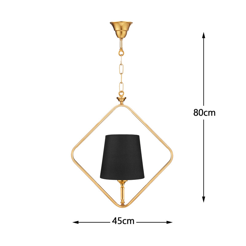 چراغ آویز زیمادر مدل دیاموند کد ZD-12