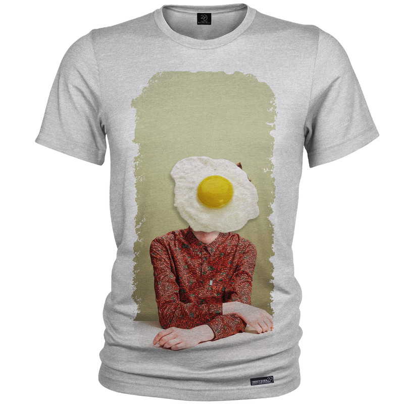 تی شرت آستین کوتاه مردانه 27 مدل Egg Mind کد MH1237