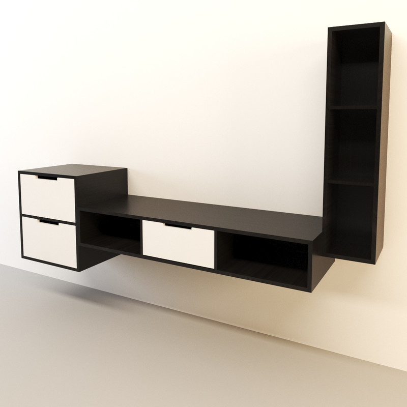 میز تلویزیون اعیان مدل دیواری FH217