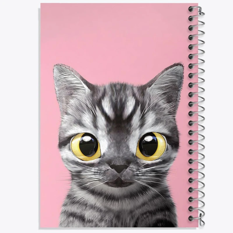 دفتر شطرنجی 50 برگ خندالو طرح گربه کد 28331