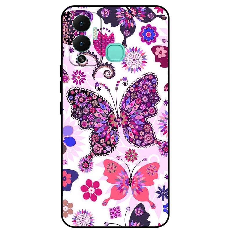 کاور مگافون طرح پروانه مدل 6356 مناسب برای گوشی موبایل اینفینیکس Hot 12 Play