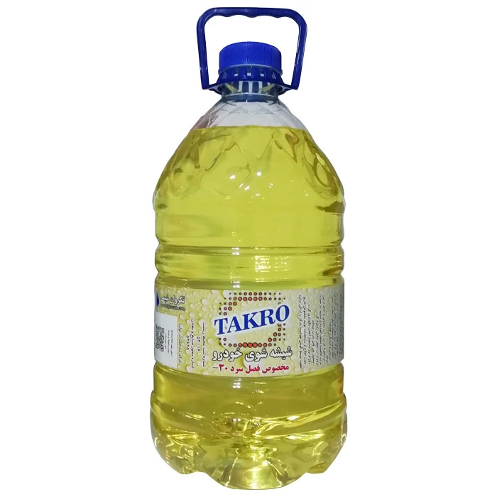 مایع تمیز کننده شیشه خودرو تکرو مدل فصل سرد 30 حجم 4000 میلی لیتر 