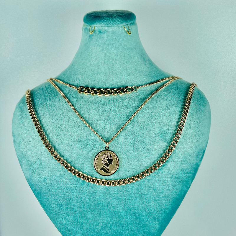 گردنبند دخترانه مدل سکه الیزابت گردنبند دخترانه مدل سکه الیزابت