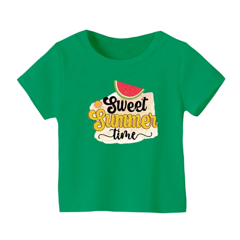 تی شرت آستین کوتاه بچگانه مدل هندوانه یلدایی کد 21