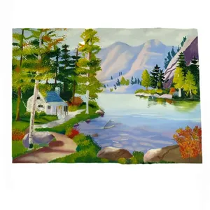 نقاشی رنگ  روغن به سبک رئالیسم طرح منظره