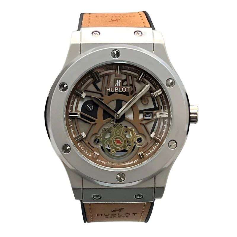 ساعت مچی عقربهای مردانه مدل اسکلتون کد B ساعت مچی عقربهای مردانه مدل اسکلتون کد B