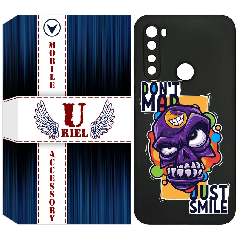 کاور یوریل قاب مدل KSH کد 33 طرح Smile مناسب برای گوشی موبایل شیائومی Redmi Note 8