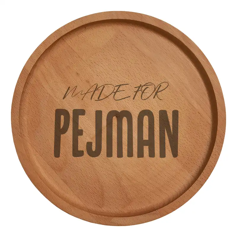 بشقاب چوبی مدل پژمان