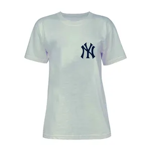 تی شرت آستین کوتاه زنانه مدل NY کد L146 رنگ طوسی