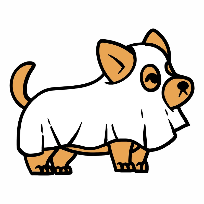  برچسب پارچه و لباس مدل دی تی اف طرح سگ بامزه کد600