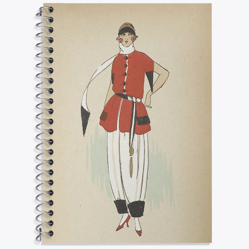 دفتر زبان 50 برگ خندالو مدل سه خط طرح فیگور دخترانه کد N2471