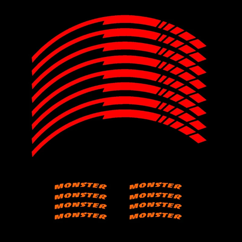 برچسب رینگ موتور سیکلت کد 24 مجموعه 16 عددی