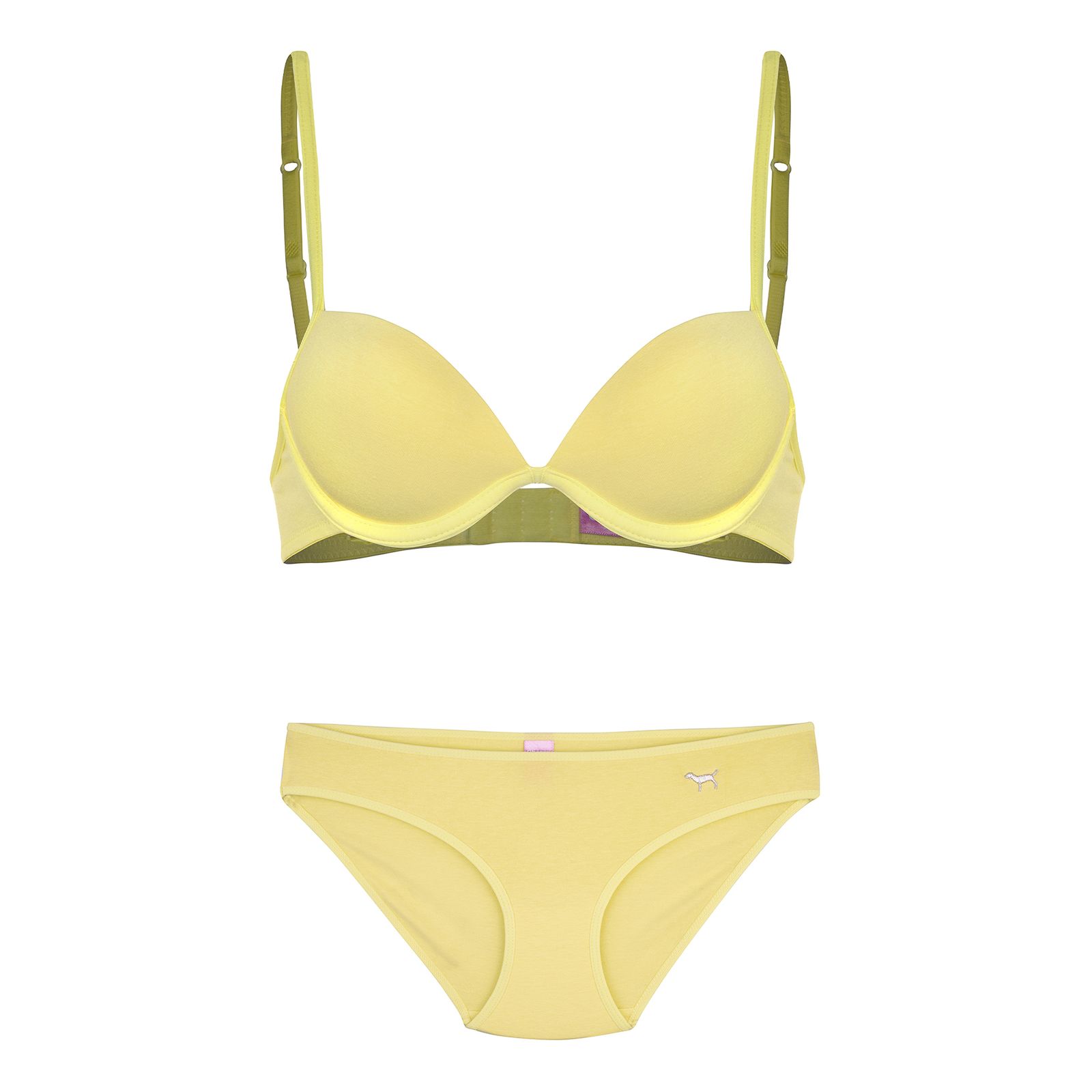 ست شورت و سوتین زنانه چری پینک مدل YEL - - 1