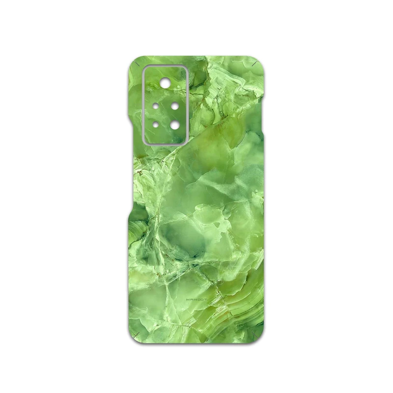 برچسب پوششی ماهوت مدل Green-Crystal-Marble مناسب برای گوشی موبایل اینفینیکس Note 11 Pro