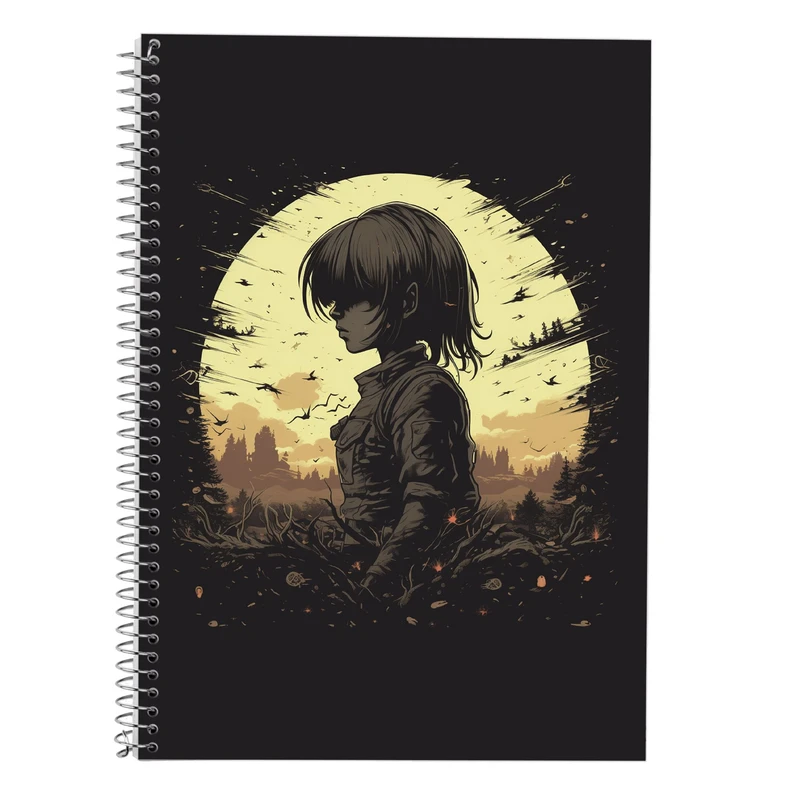 دفتر زبان 50 برگ مدوپد مدل سه خط طرح تایتان Titan کد DF11868