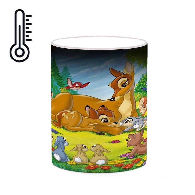 ماگ حرارتی کاکتی مدل کارتون Bambi کد mgh22202