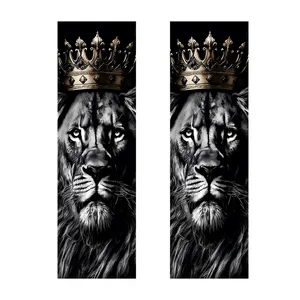 برچسب ستون خودرو توییجین و موییجین طرح شیر کد 07 بسته 2 عددی