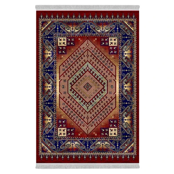 فرش پارچه‌ای دفه مدل فرشینه طرح مدرن  کد 8134