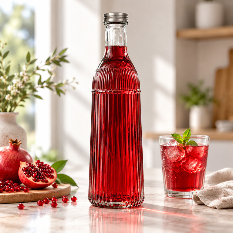 بطری آب لیمون مدل شیاردار کد NEW2274 گنجایش 1 لیتر