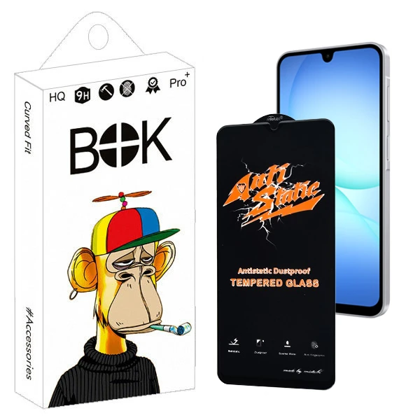 محافظ صفحه نمایش بوک مدل Antistatic Aura مناسب برای گوشی موبایل سامسونگ Galaxy A17