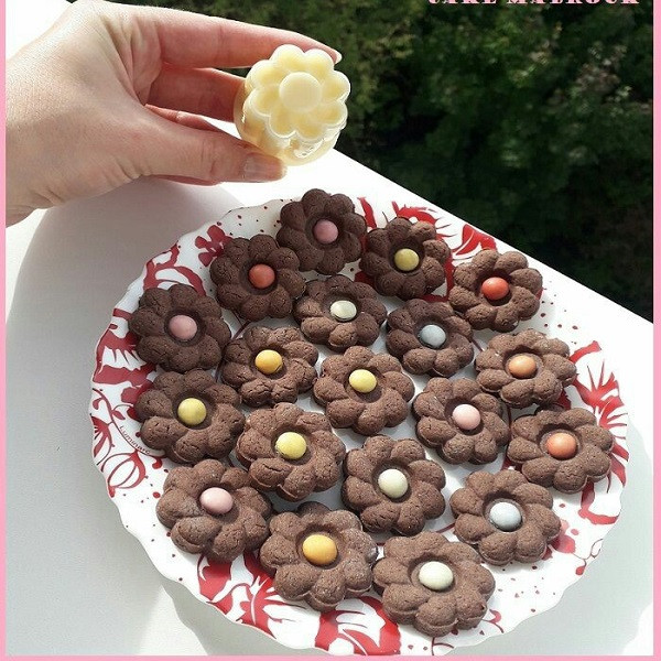 قالب شیرینی به گز مدل گل مجموعه 3 عددی