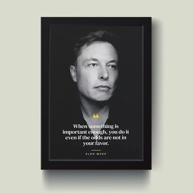 تابلو مدل انگیزشی ایلان ماسک Elon musk کدS1631-b