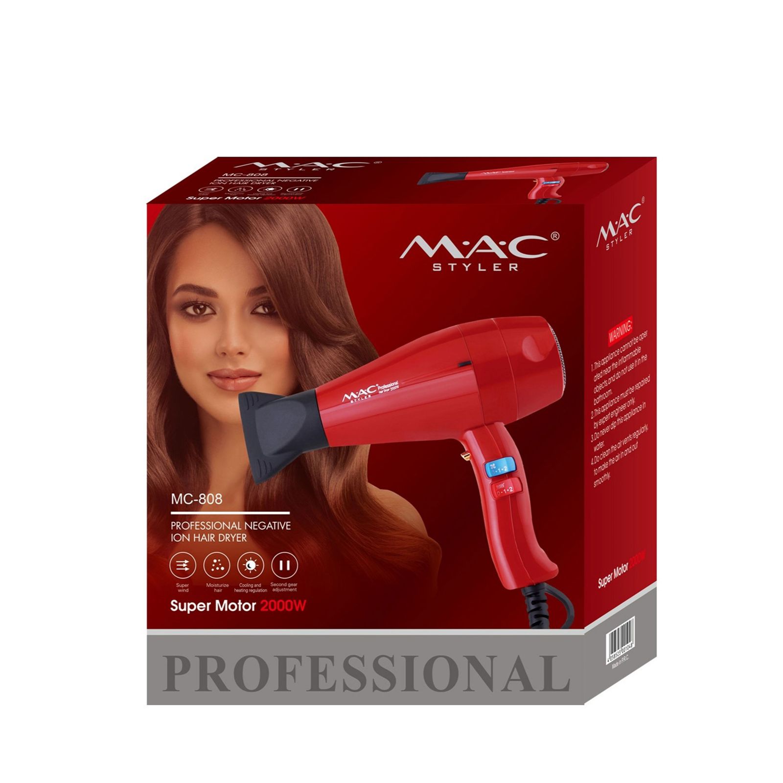 سشوار حرفه ای مک استایلر مدل MC-808 -  - 4