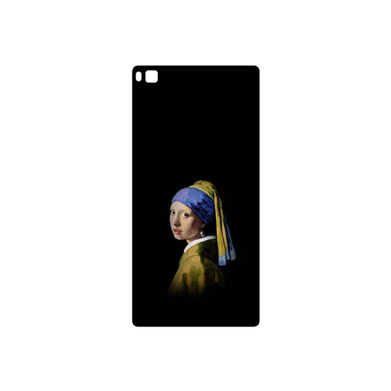 برچسب پوششی ماهوت مدل Girl with a Pearl Earring of Vermeer مناسب برای گوشی موبایل هوآوی P8