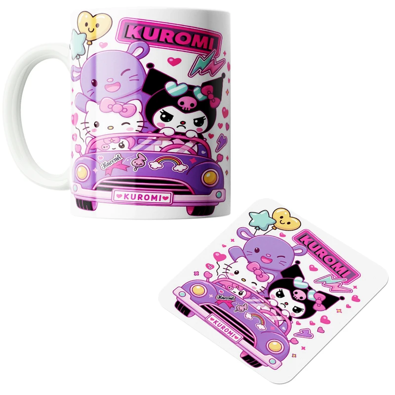 ماگ پاد آفرین مدل کرومی کد z41 به همراه زیر لیوانی