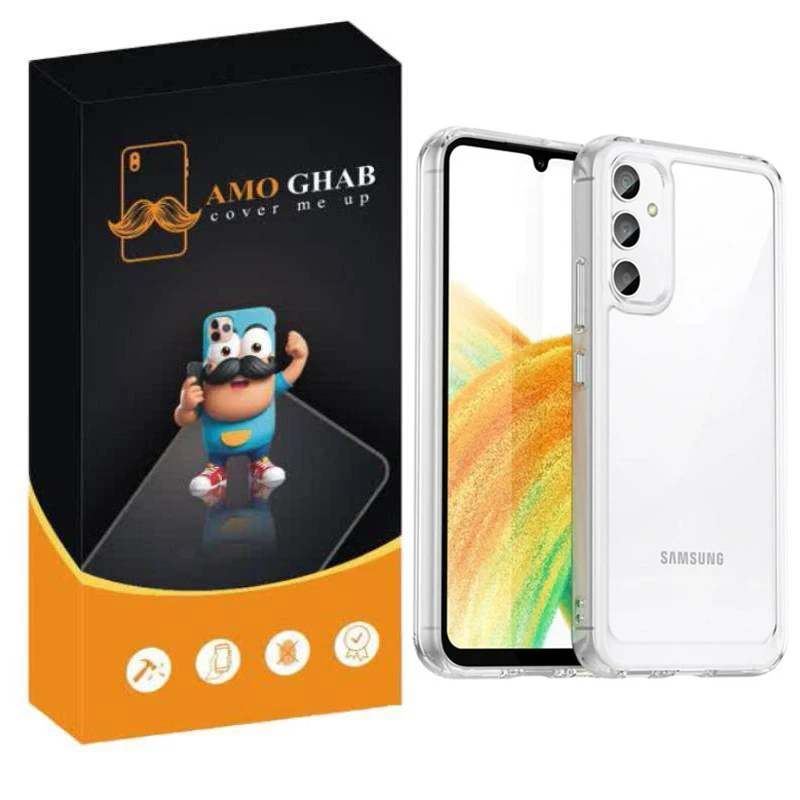 کاور عمو قاب مدل Crystal مناسب برای گوشی موبایل سامسونگ Galaxy A15