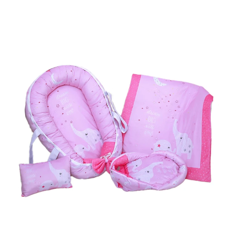 سرویس خواب کودک نی نی بان طرح رویای فیل مجموعه 4 عددی