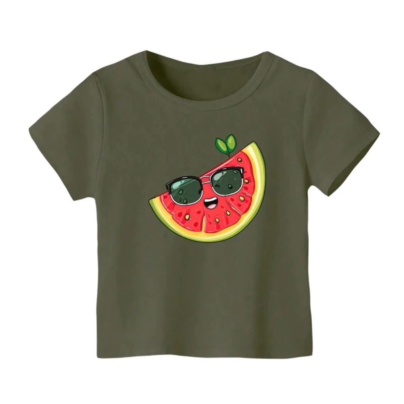 تی شرت آستین کوتاه بچگانه مدل هندوانه یلدایی کد 42